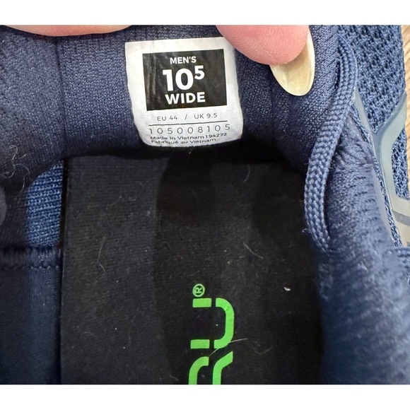 New Men's Kuru Size 10.5 W Navy White Quantum 2 Pain Relief Sneakers - Picture 5 of 5